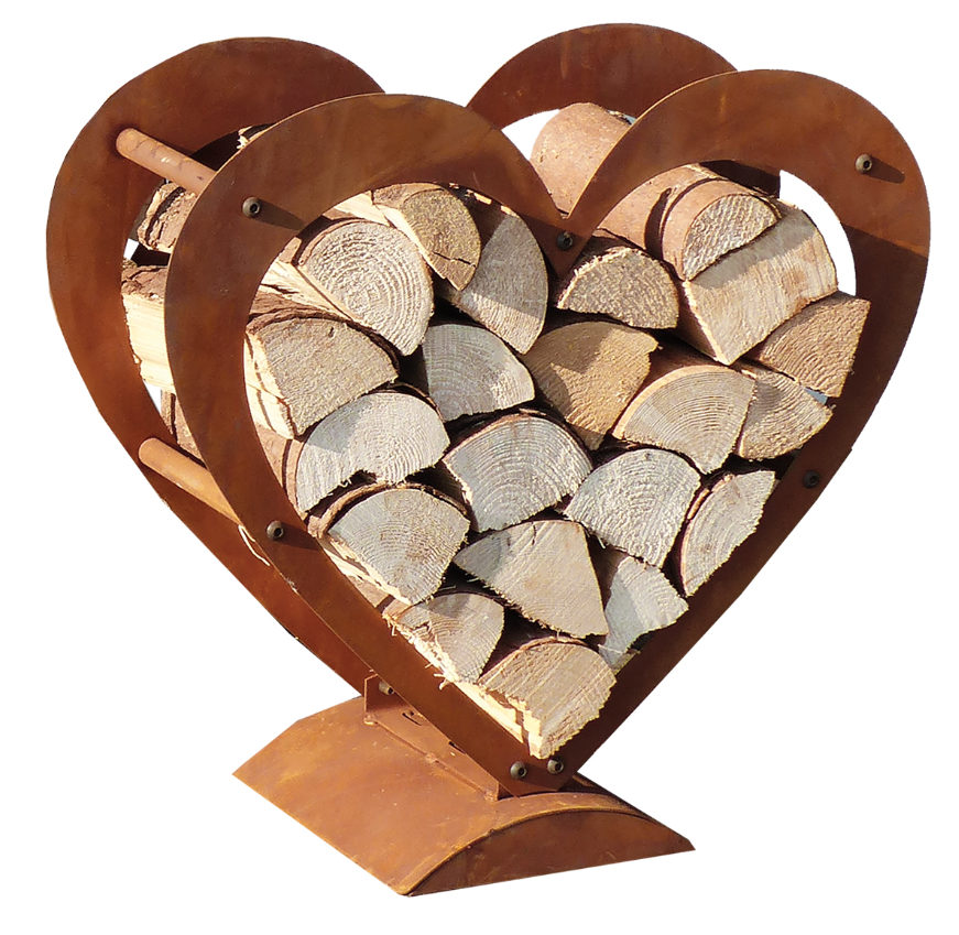 Herz Holzregal 750