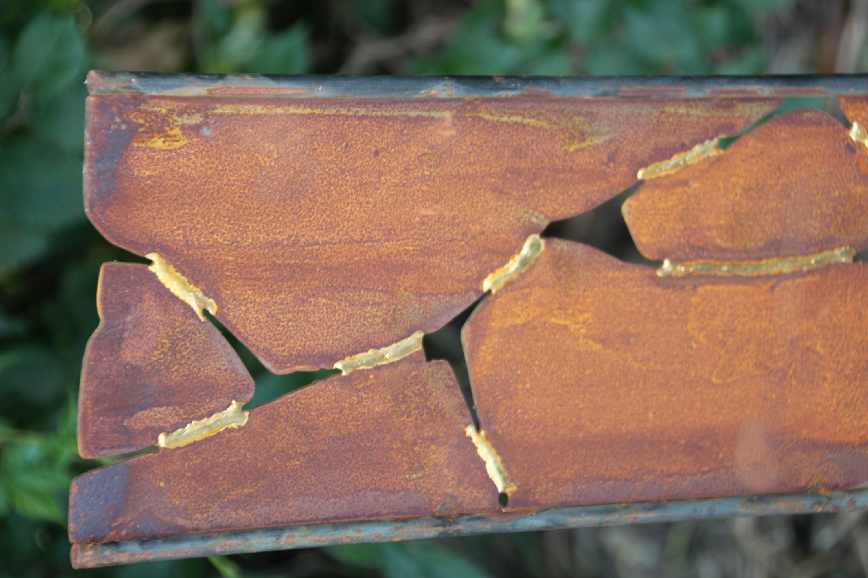 Stele zum Stecken mit Gold klein